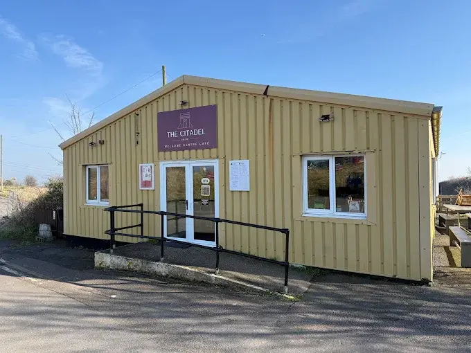 The Citadel Welcome Centre Cafe exterior on Citadel Rd, Dover